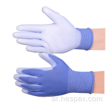 Hespax Polyester Construction Anti-Static Pu Palm Glove